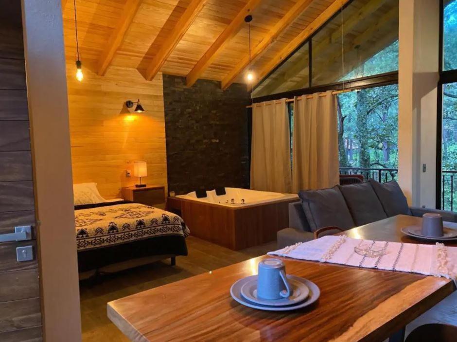 Cabana De Lujo Con Jacuzzi A 10 Min Del Pueblo Mazamitla Dış mekan fotoğraf